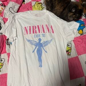 Nirvana white tshirt